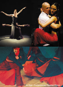 Upptr&auml;der p&aring; movement in exile:
Marco Vargas & Chlo&eacute; Br&ucirc;l&eacute; Company, Compan&iacute;a Pares Sueltos och as-Sayf